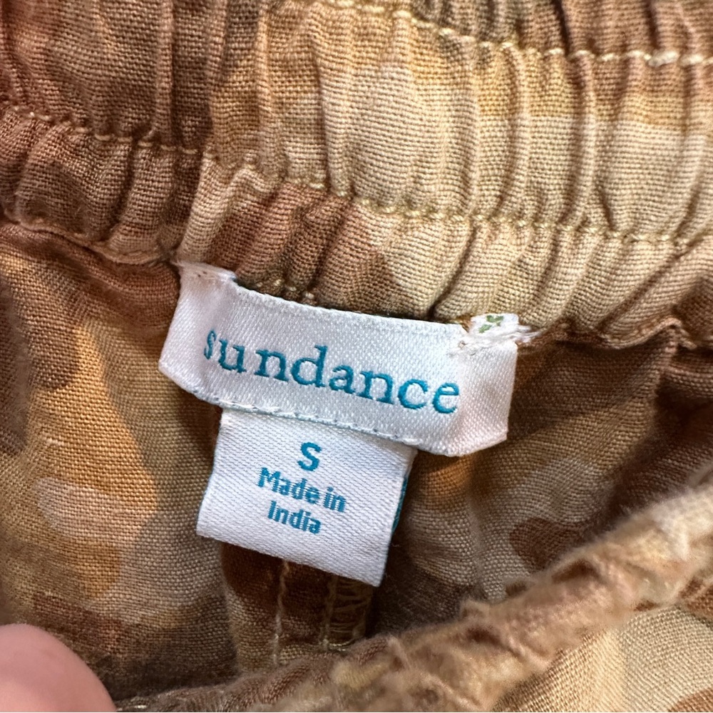 Sundance Gold Camouflage Constas Camo Jogger Linen Cotton Blend Women’s Small - Picture 5 of 6